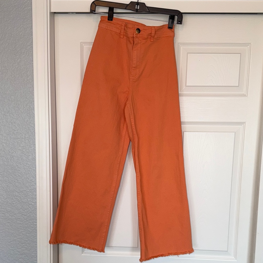 Billabong Orange Wide Leg Jeans